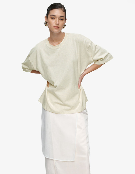 Austin Tee - Oat Marle