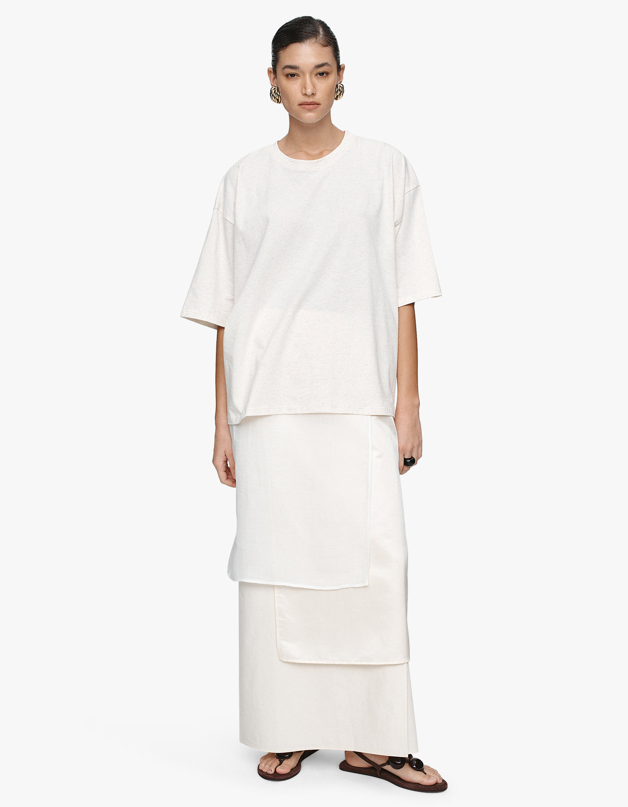 Austin Tee - Oat Marle