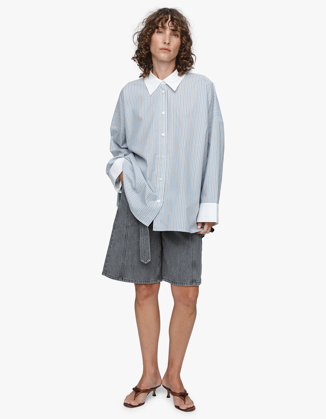 Edie Shirt - Bleu Stripe