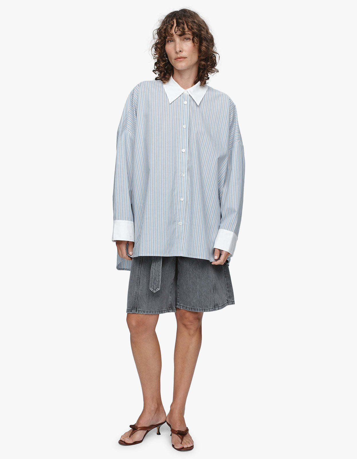 Edie Shirt - Bleu Stripe