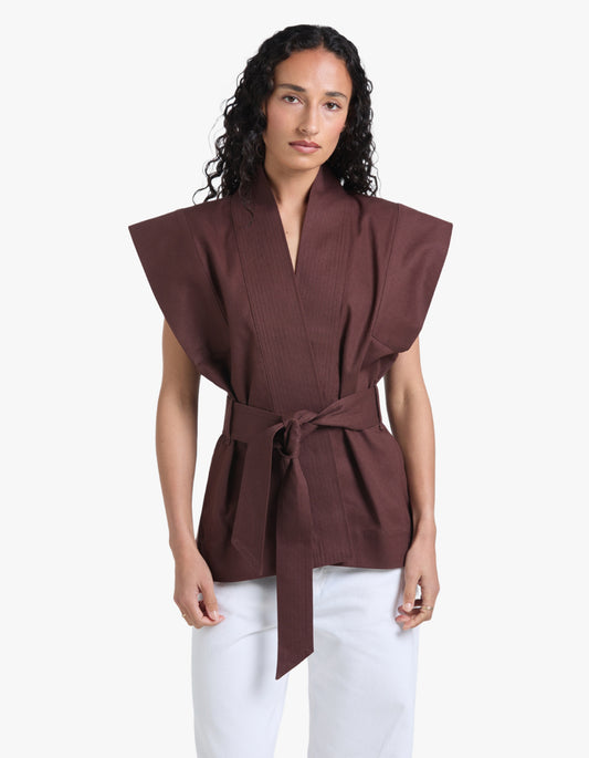 Kimono Top - Chocolate
