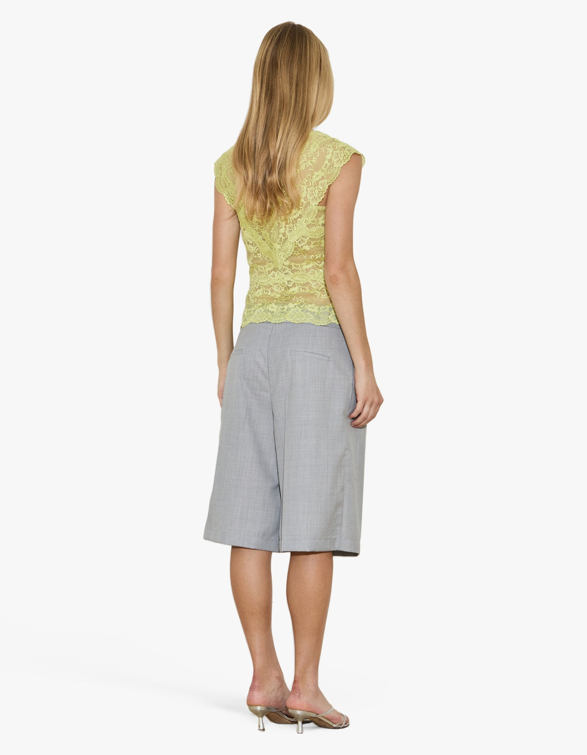 Lace Top - Chartreuse