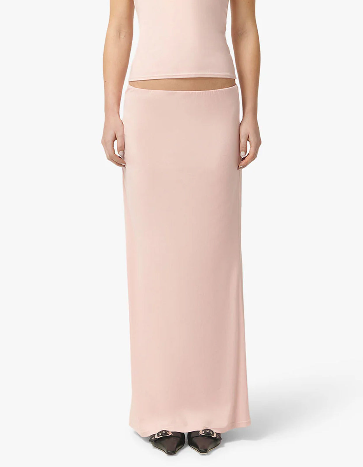 Jersey Maxi Skirt - Baby Pink