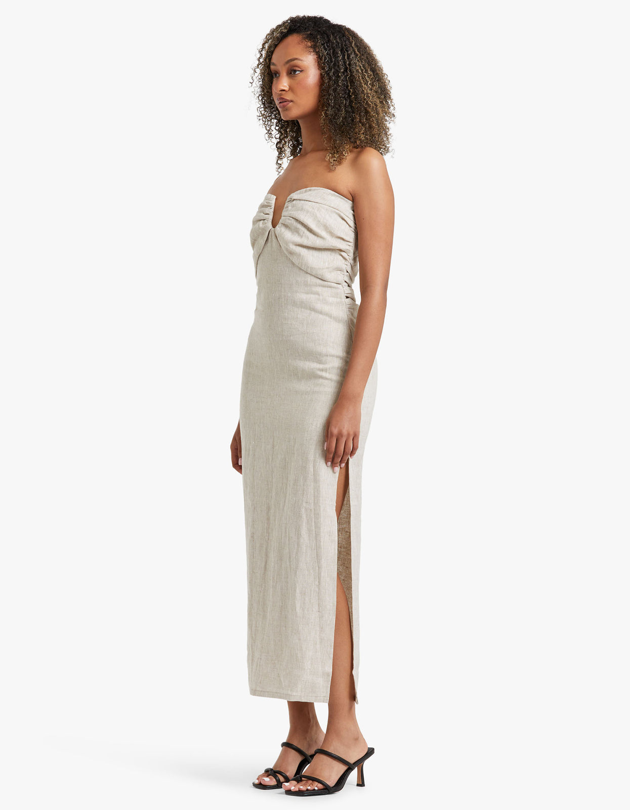 Superette | Porter Linen Midi Dress - Parchment Beige