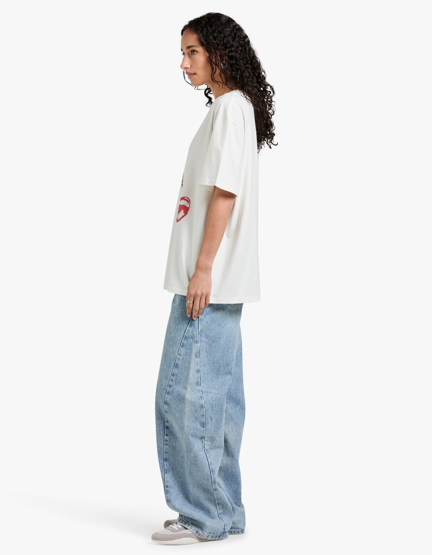 Cherry Barb Tee - White