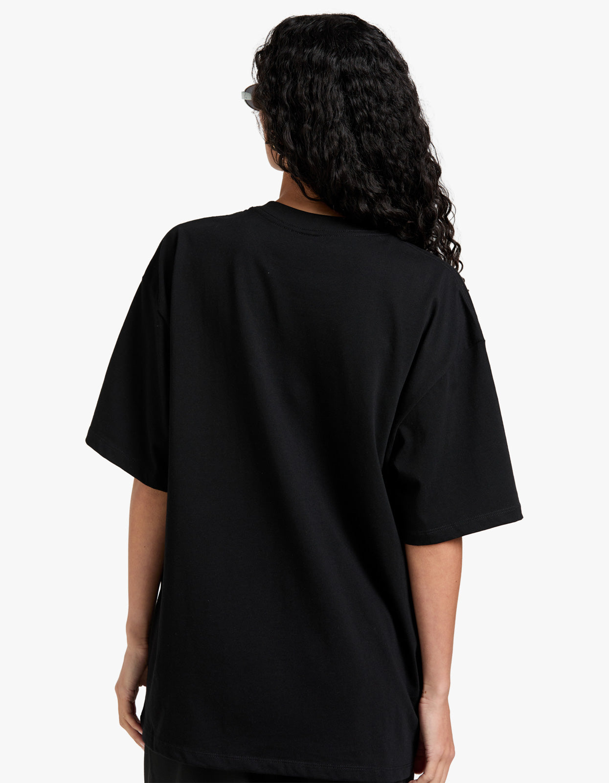 Burgundy Hearts Club Oversize Tee - Black Beauty