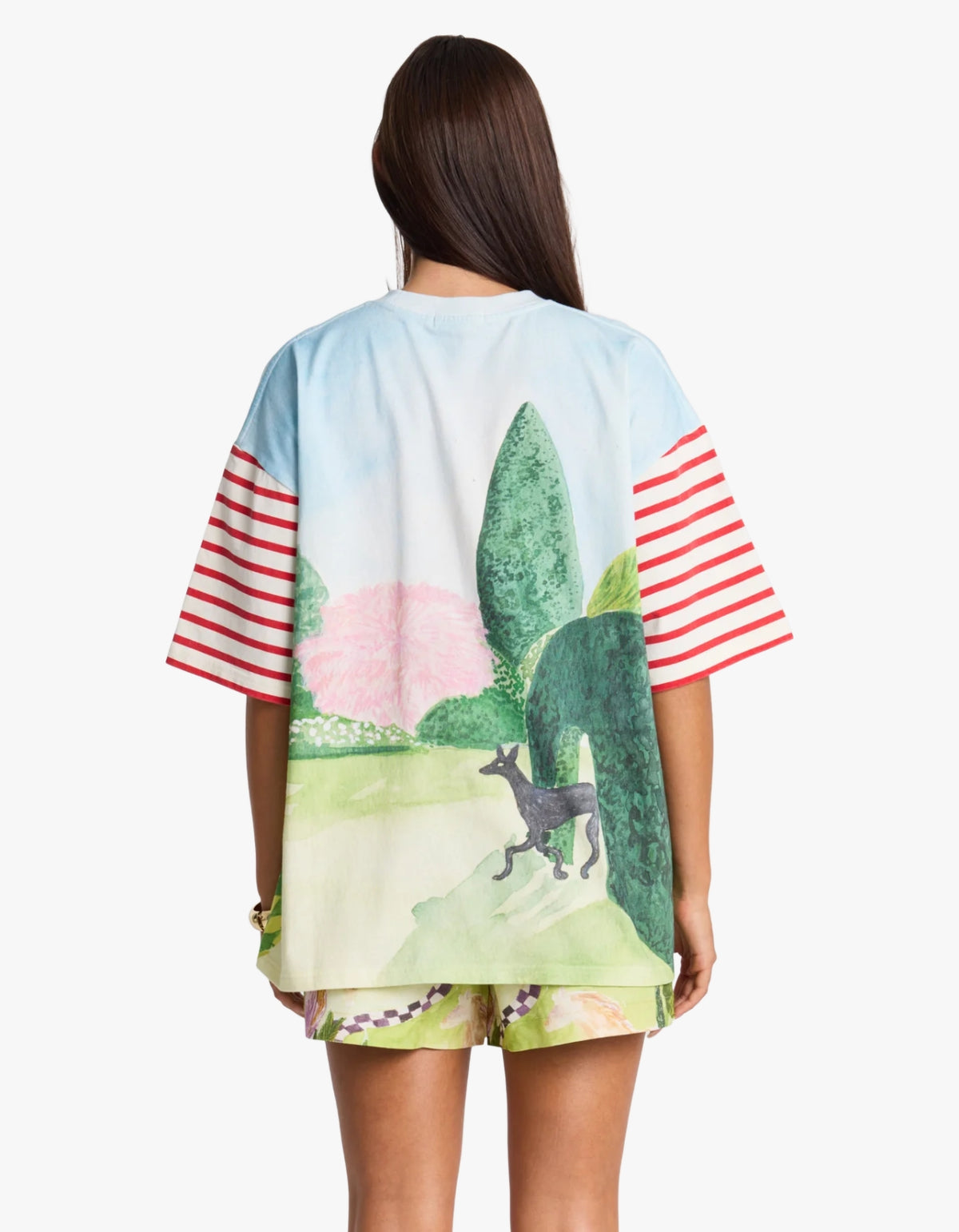 Gardenia Oversized Tee - Green