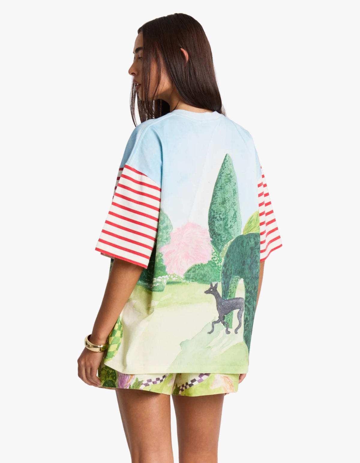 Gardenia Oversized Tee - Green