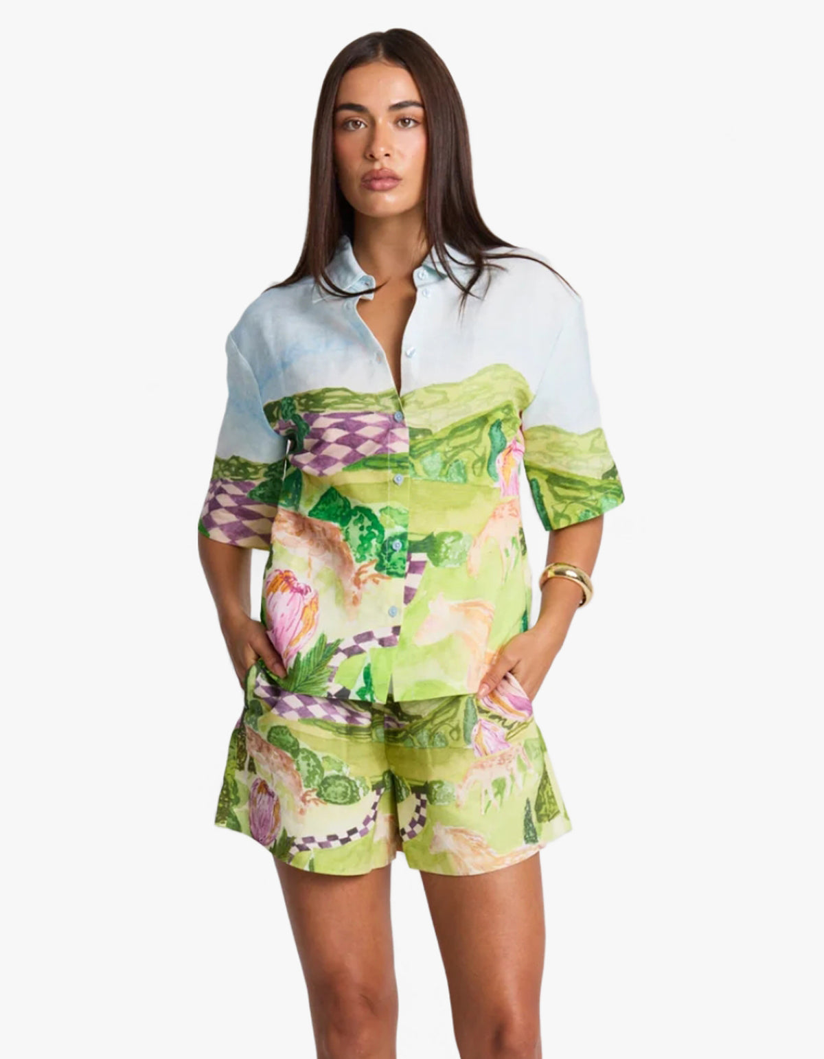 Gardenia Shirt - Print