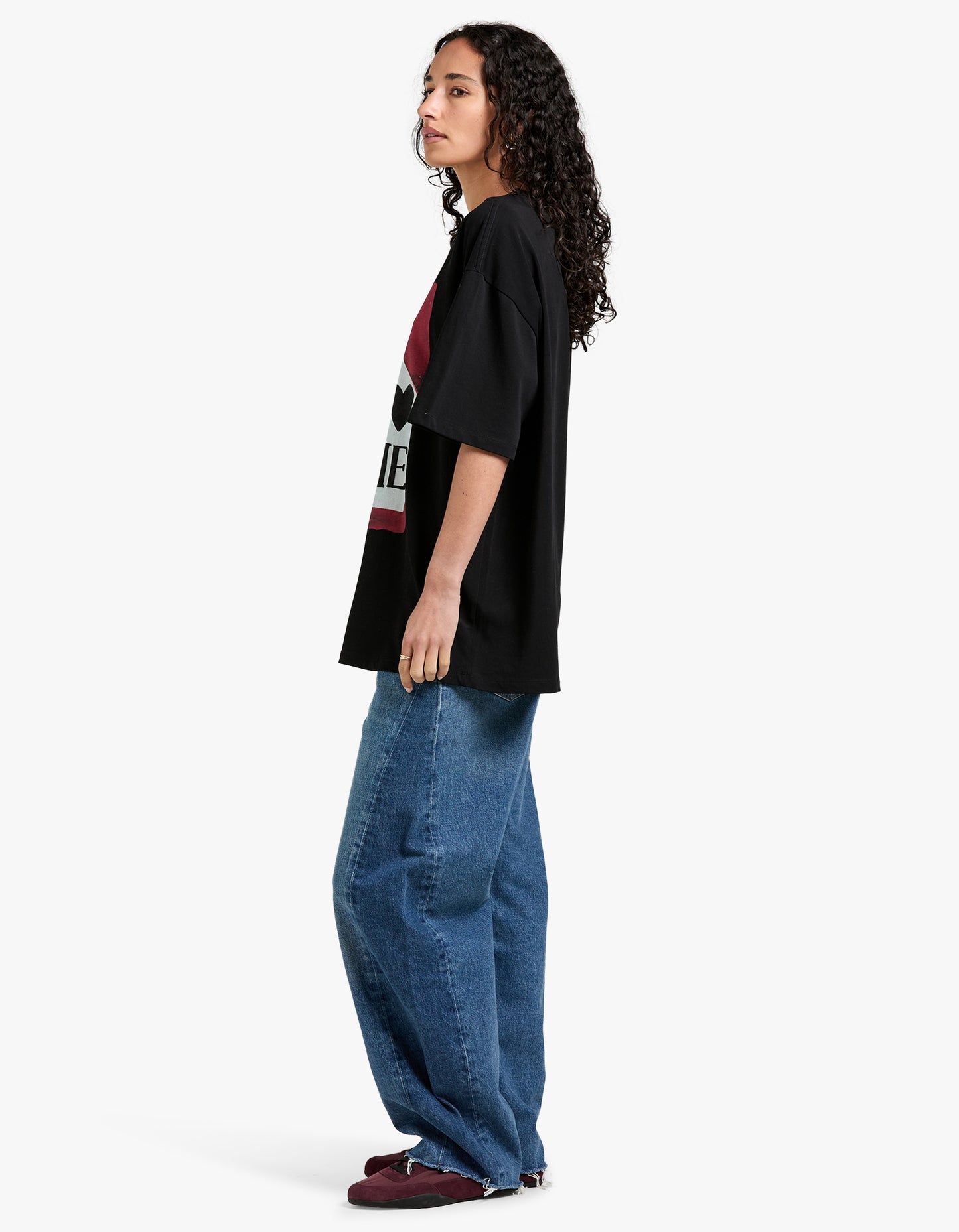 C'Est La Vie Oversize Tee - Black