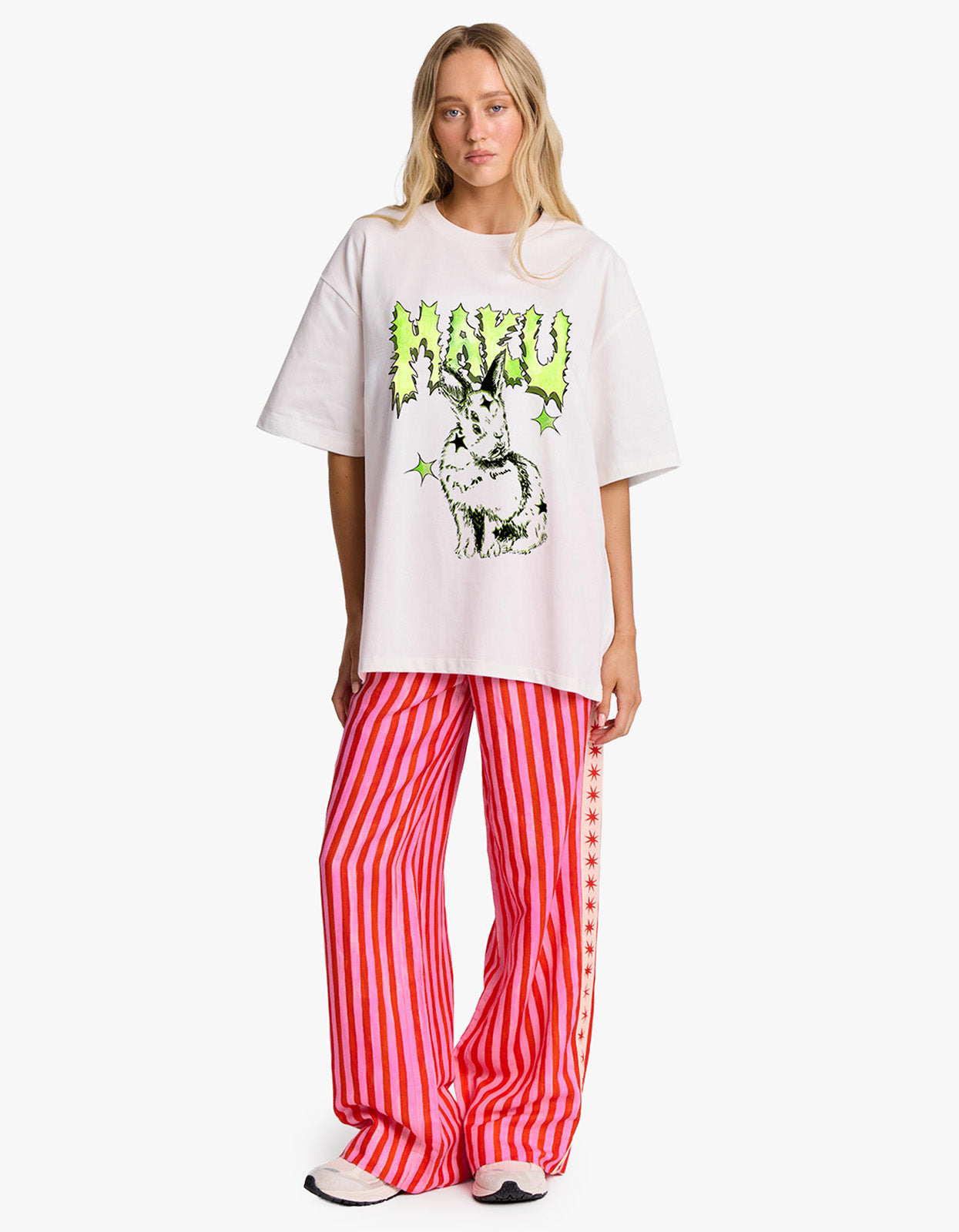 Bunny Oversize Tee - White