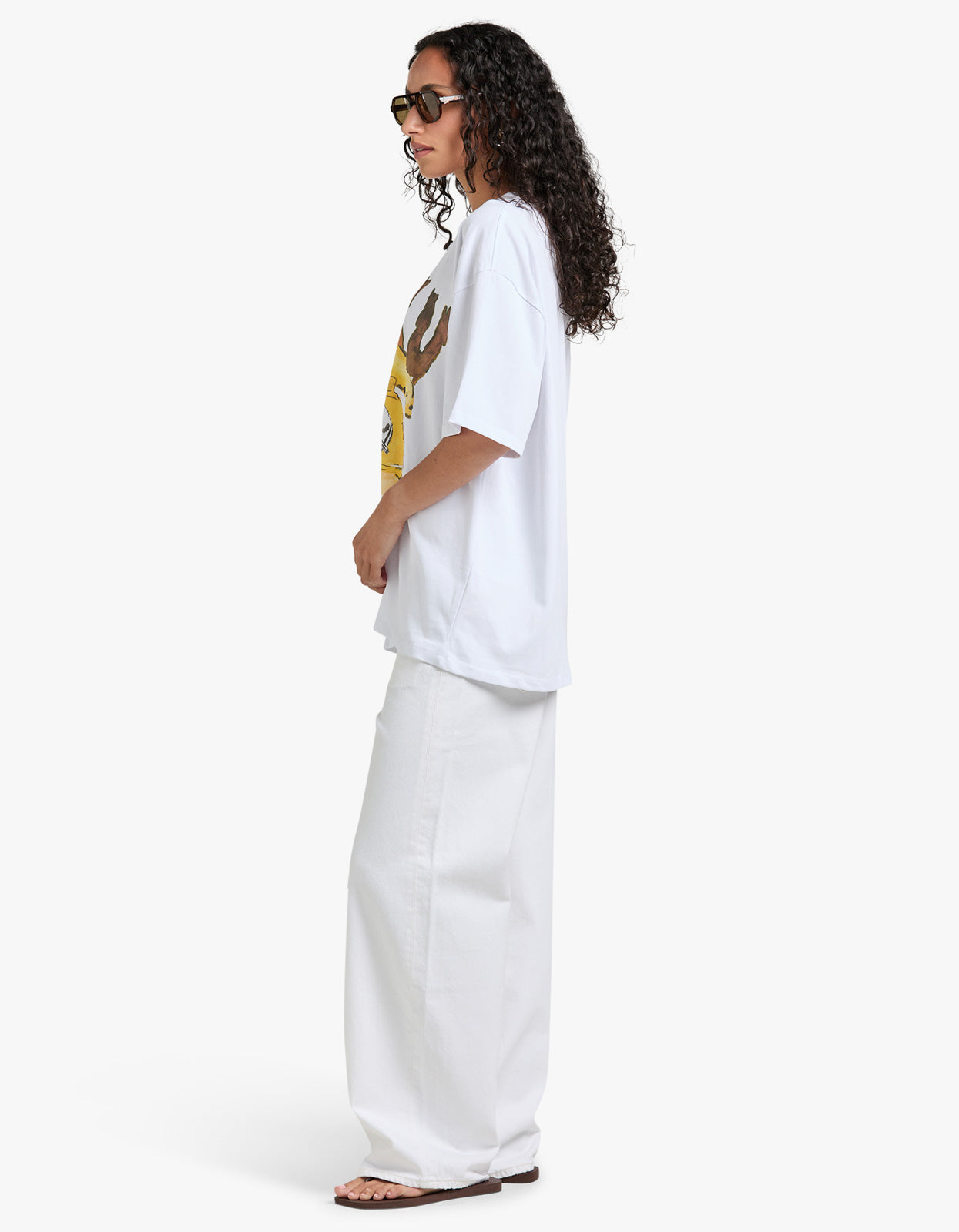 Banana Phone Oversize Tee - White