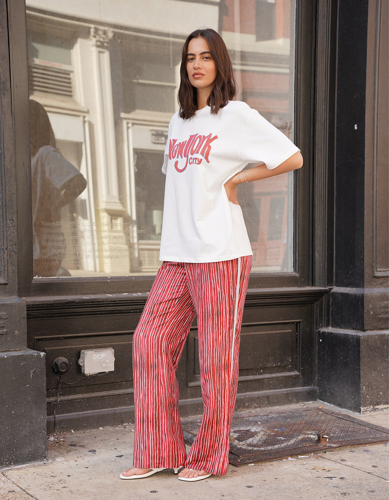 New York Oversize Tee - White