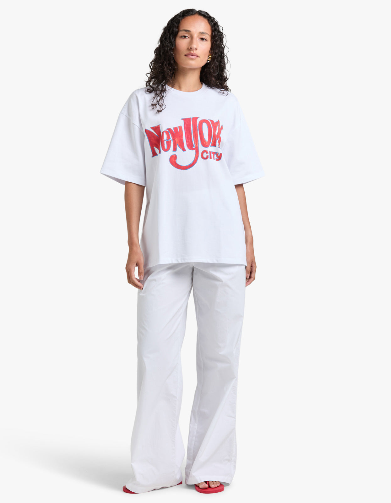 New York Oversize Tee - White