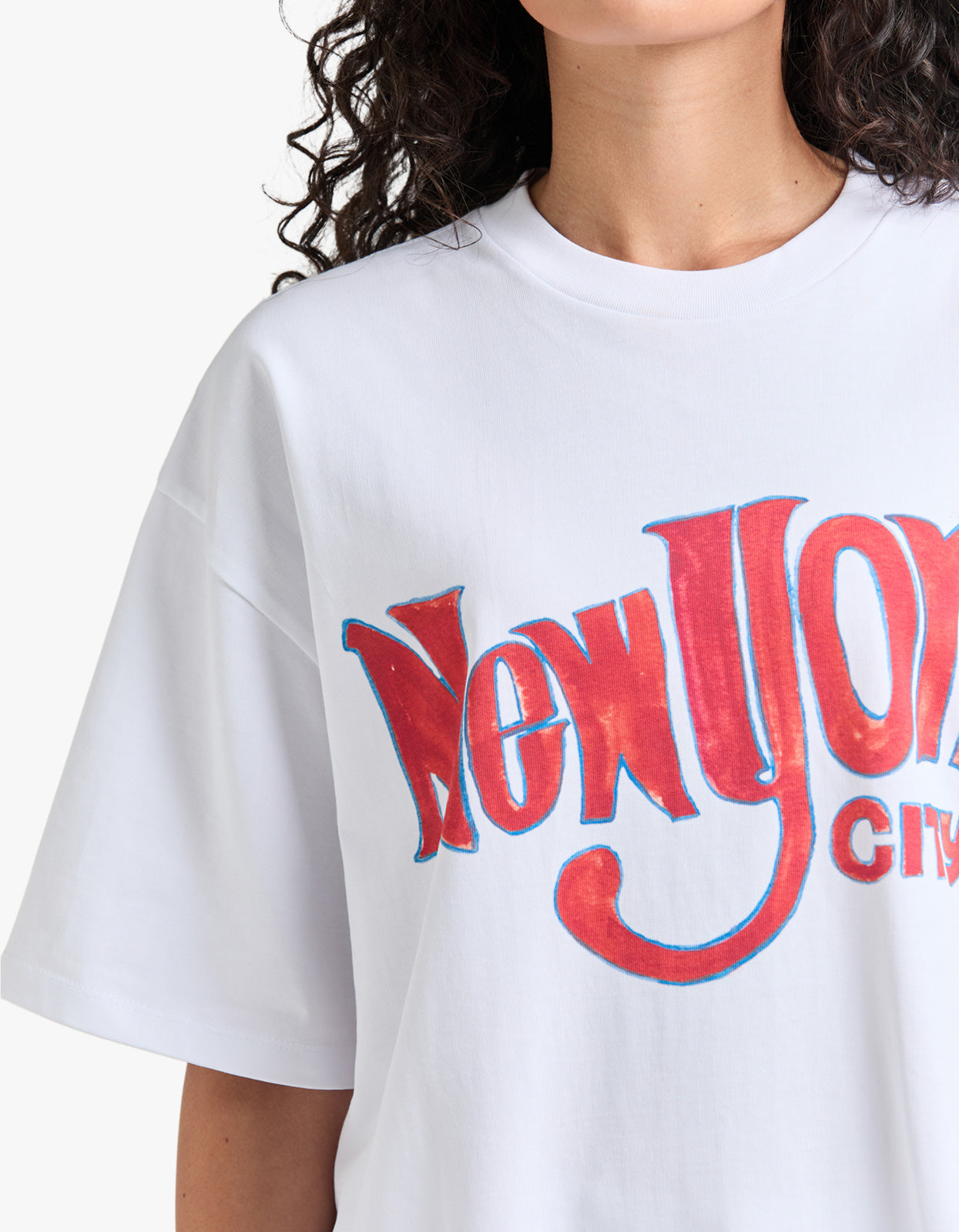 New York Oversize Tee - White