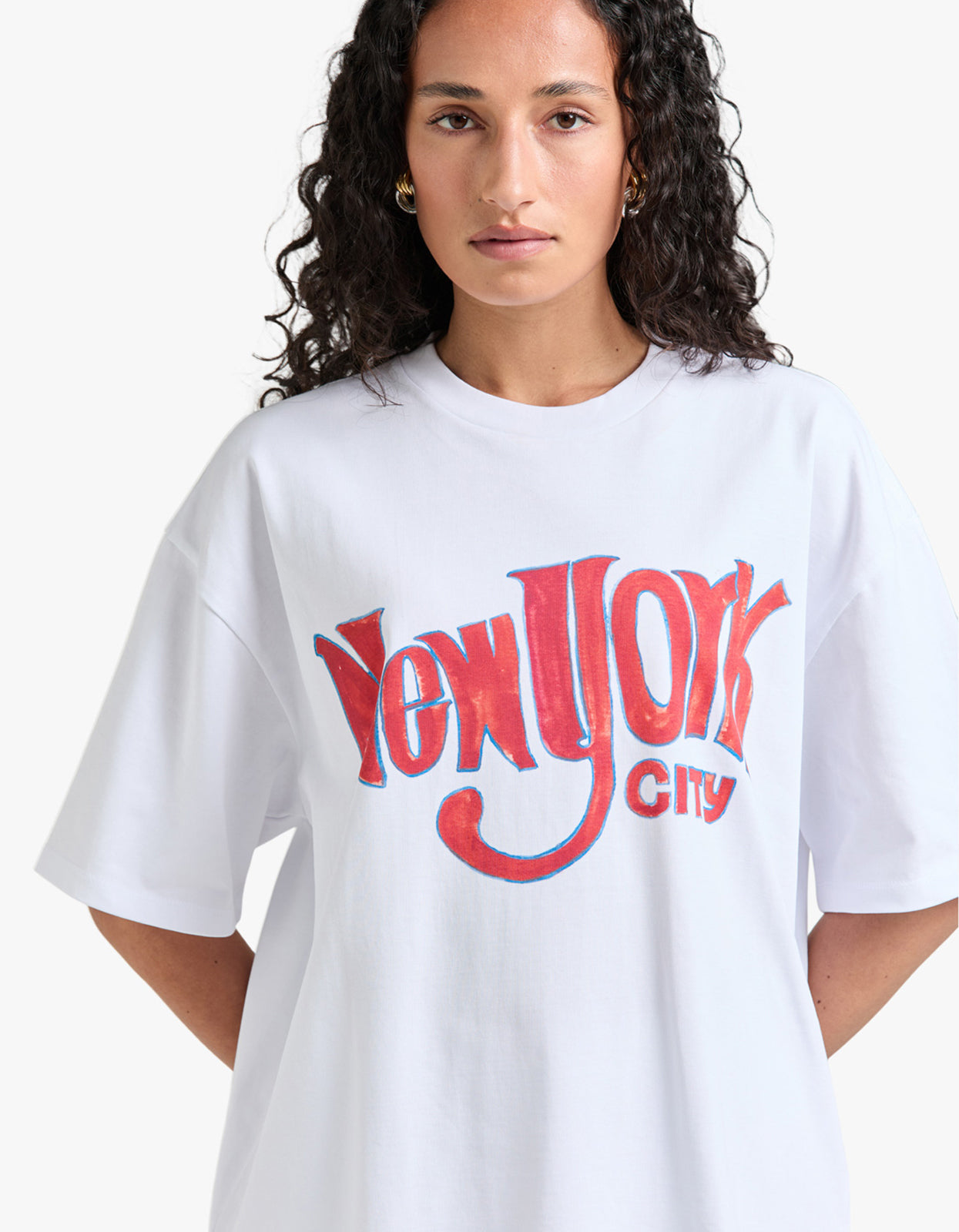 New York Oversize Tee - White