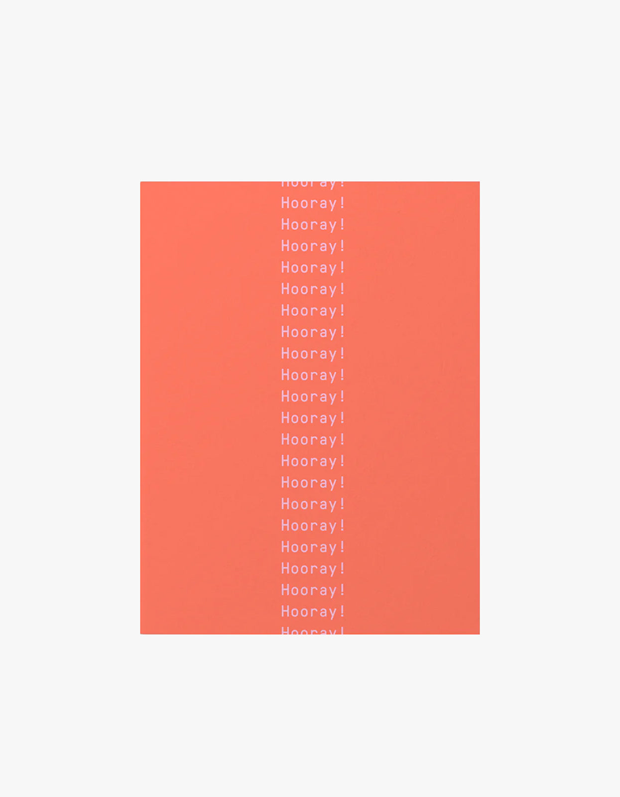 Hooray Repeat Card - Tomato Mauve