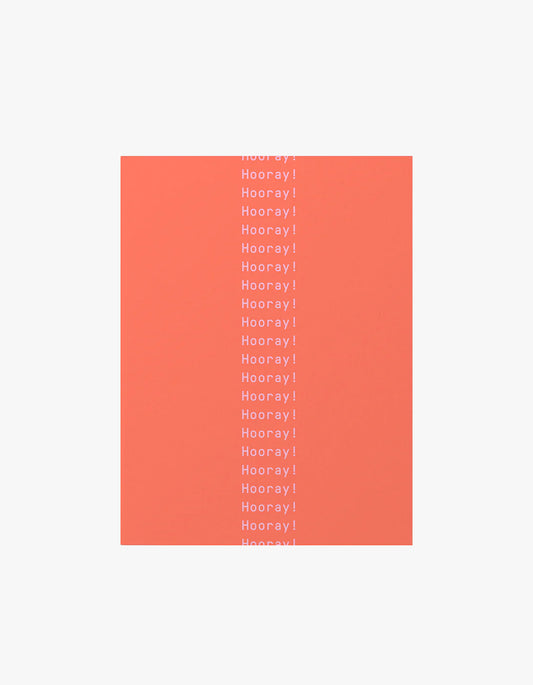 Hooray Repeat Card - Tomato Mauve