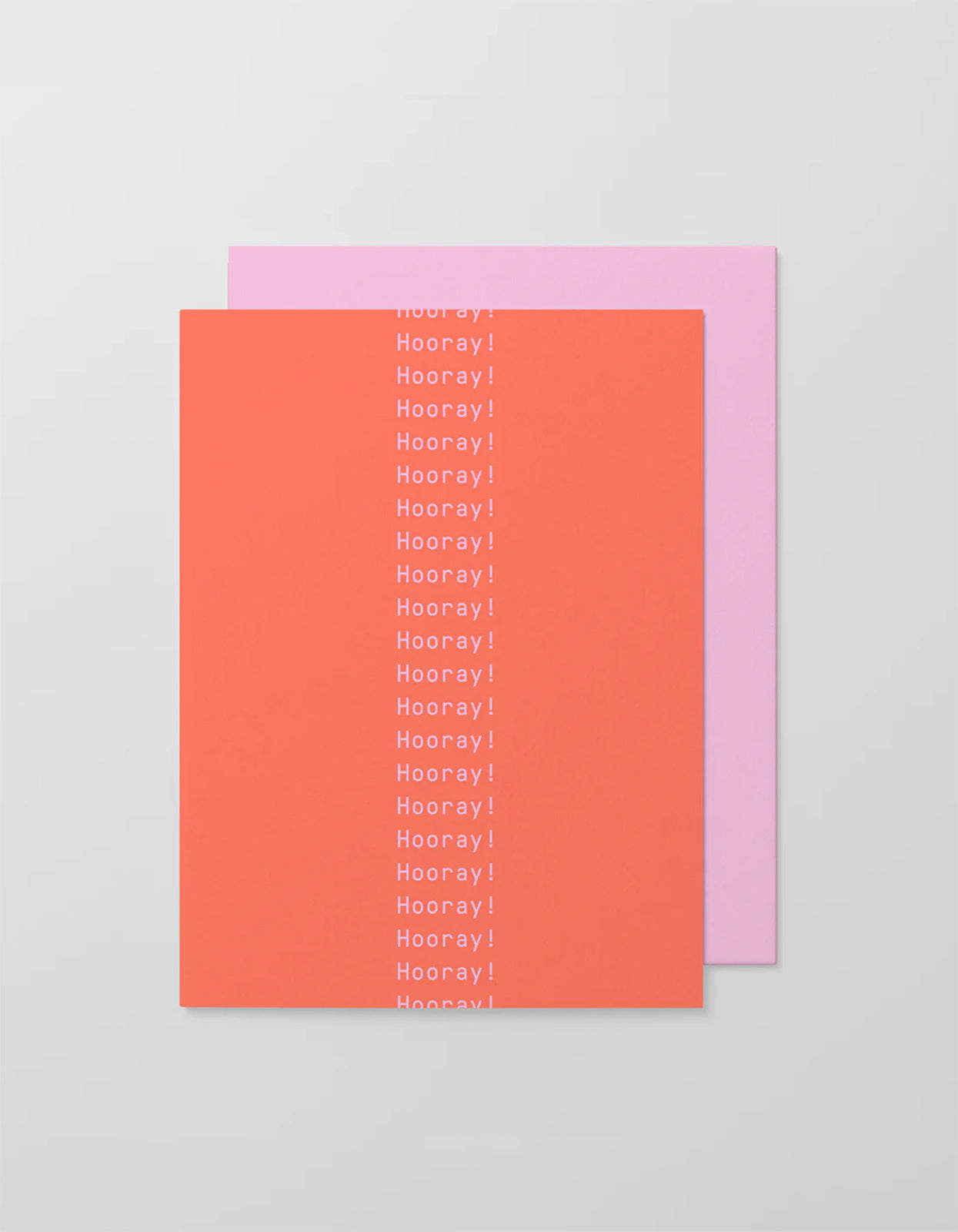 Hooray Repeat Card - Tomato Mauve