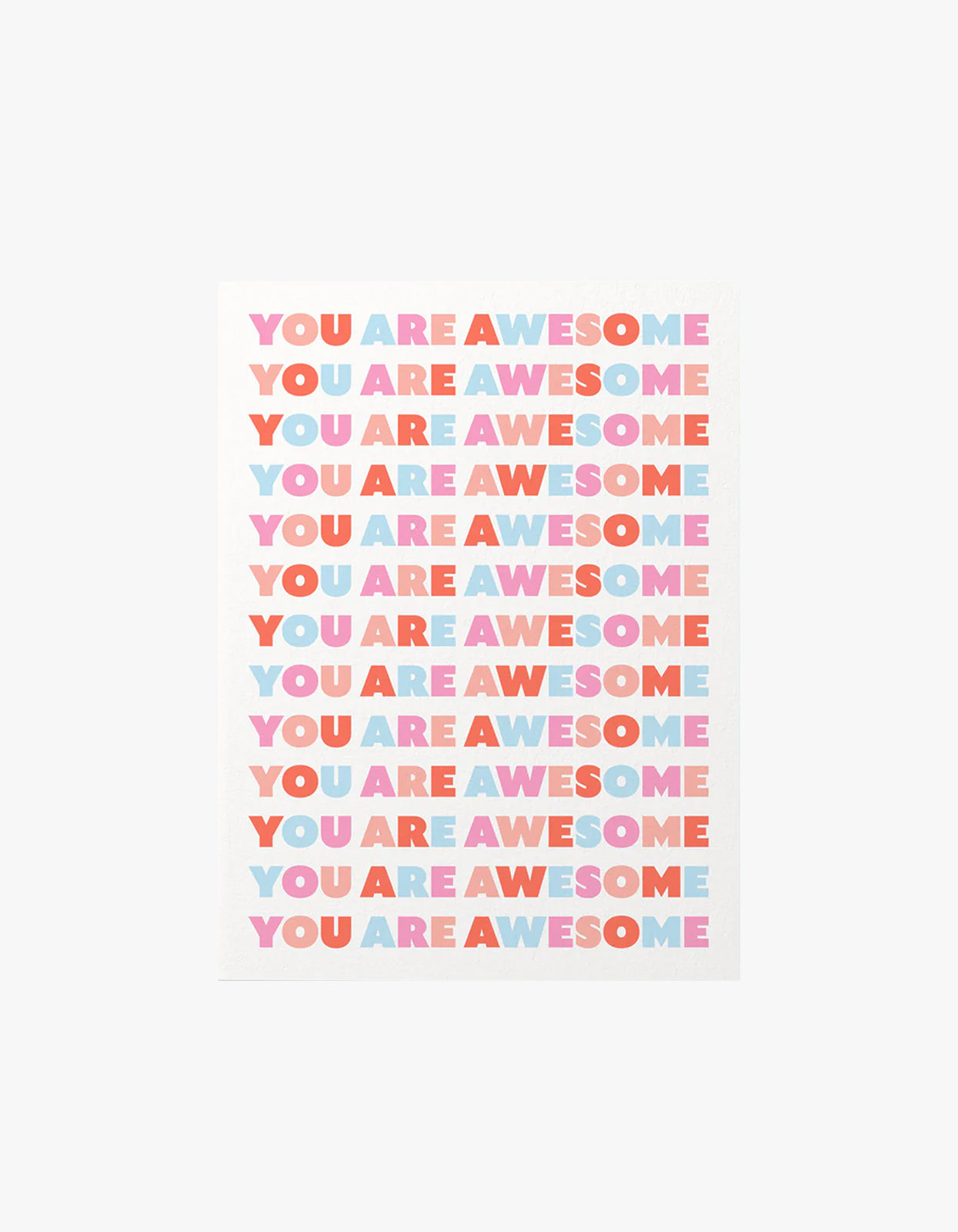 You Are Awesome Card - Multi Tomato