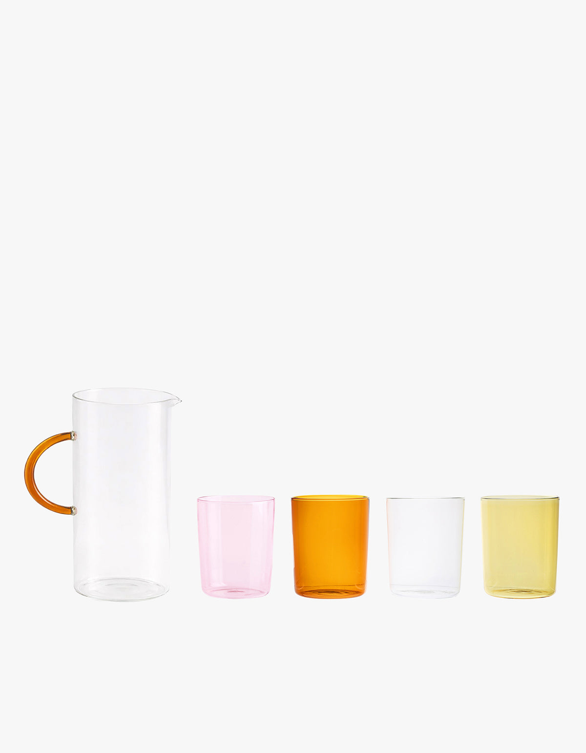 Simple Jug Summer Set - Clear/Amber/Summer