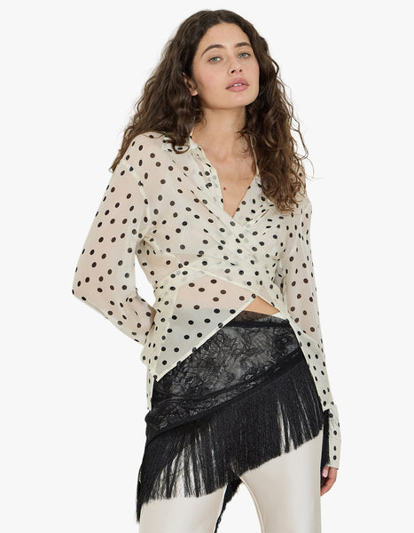 Lace Scarf Skirt - Black – Superette