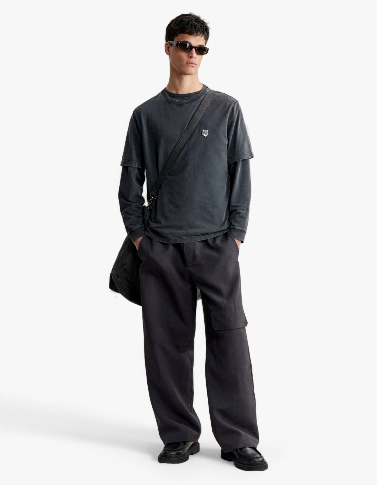 Fox Head Faded Comfort T Shirt - Black Faded