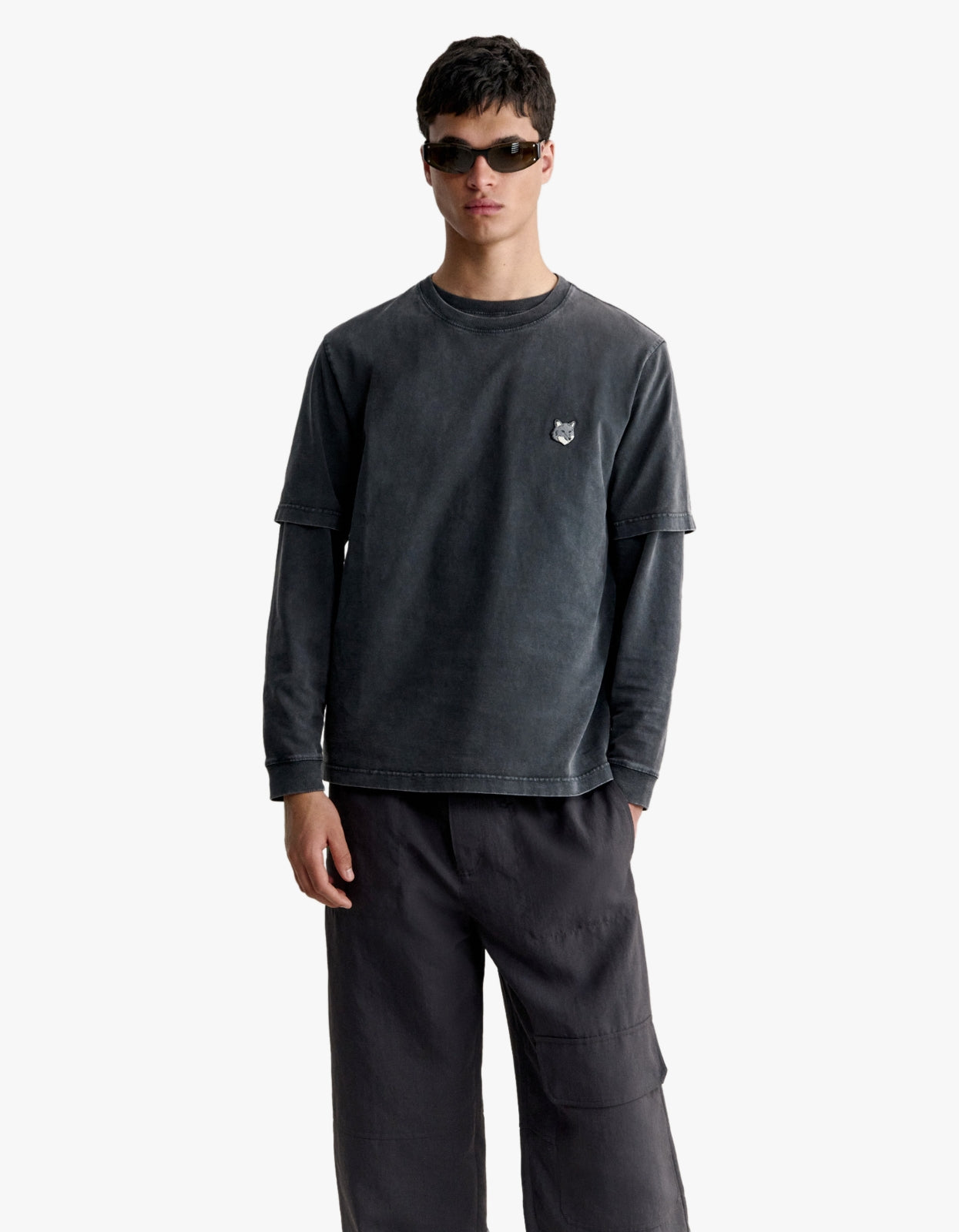 Fox Head Faded Comfort T Shirt - Black Faded