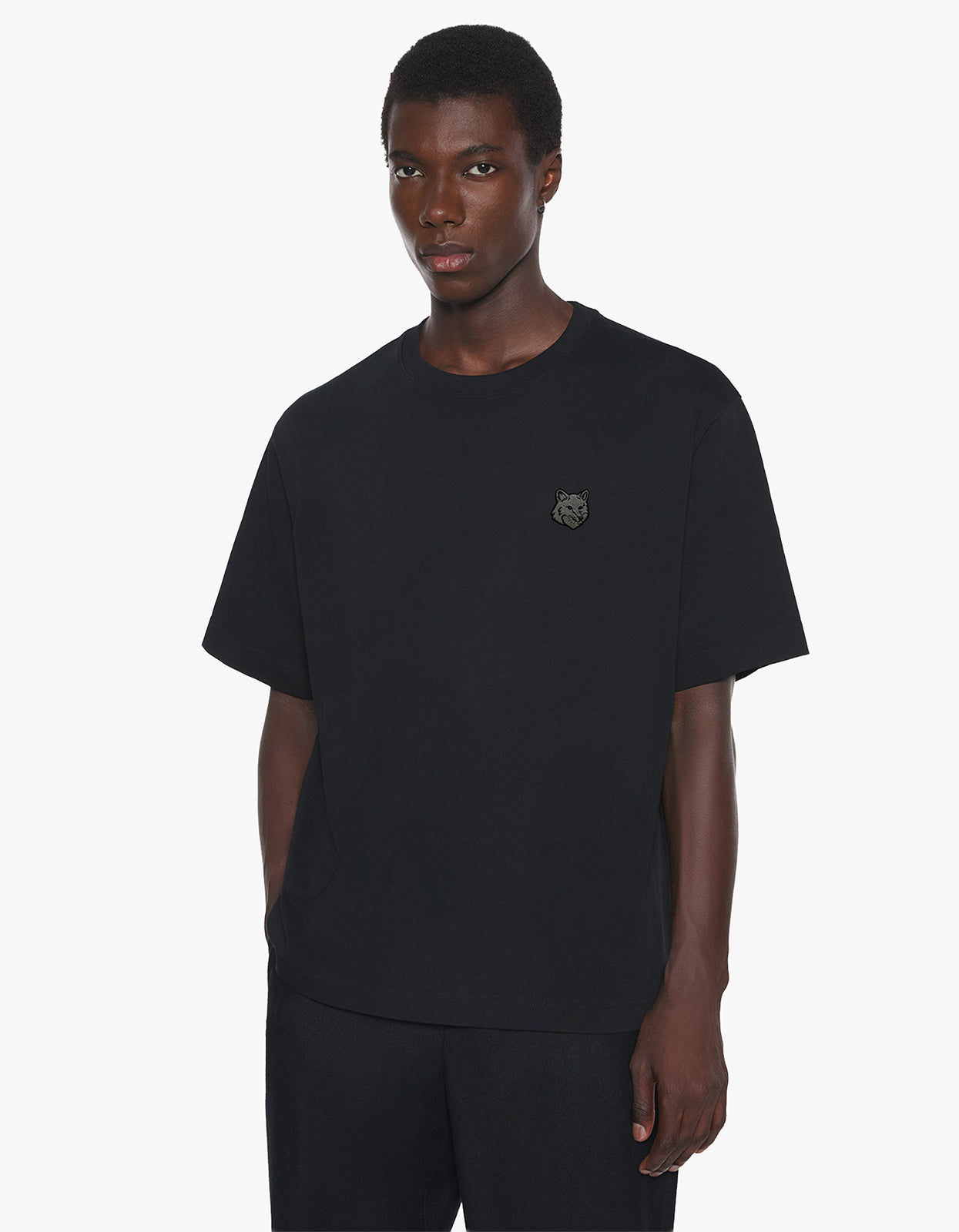 Fox Head Oversize T Shirt - Black