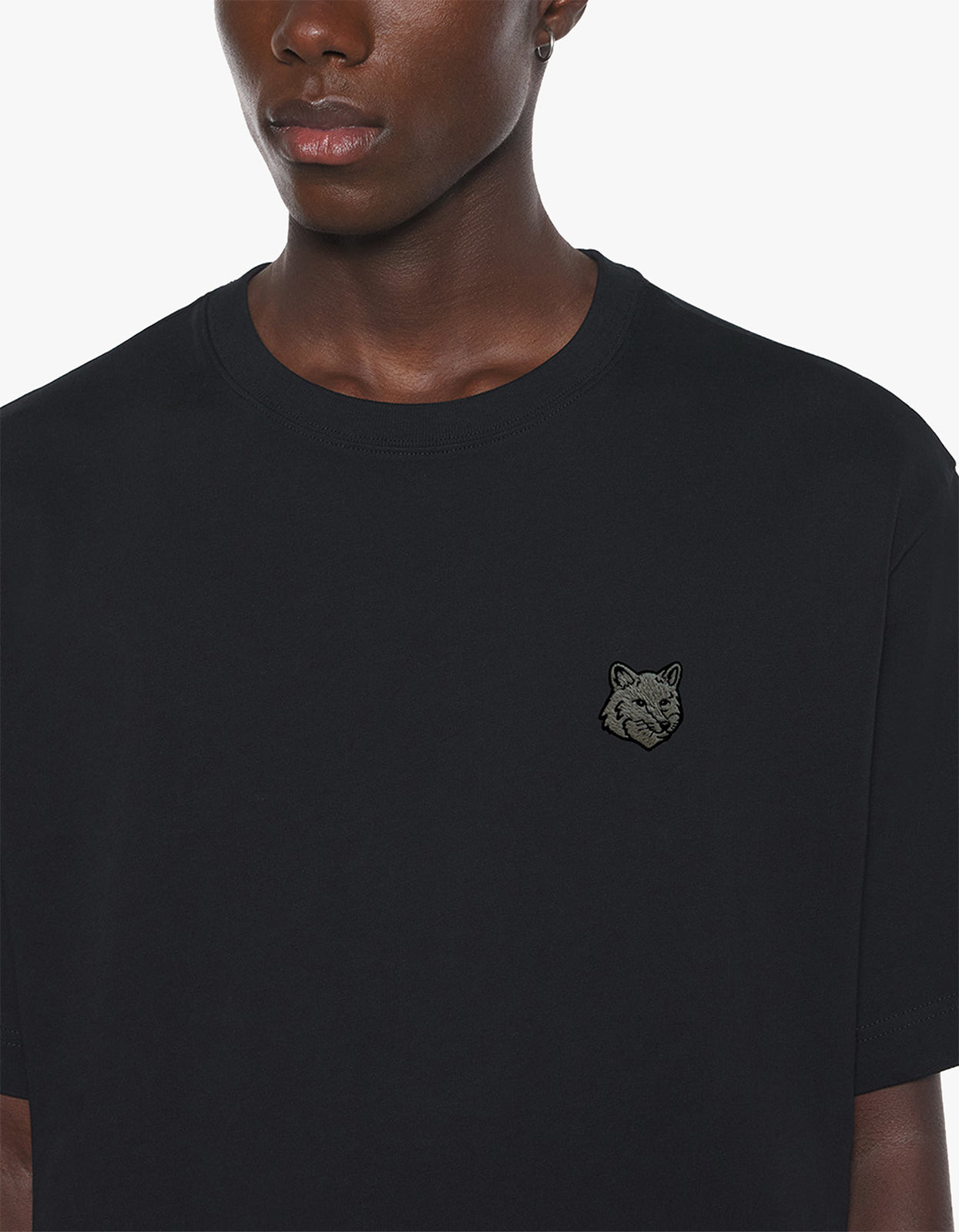 Fox Head Oversize T Shirt - Black