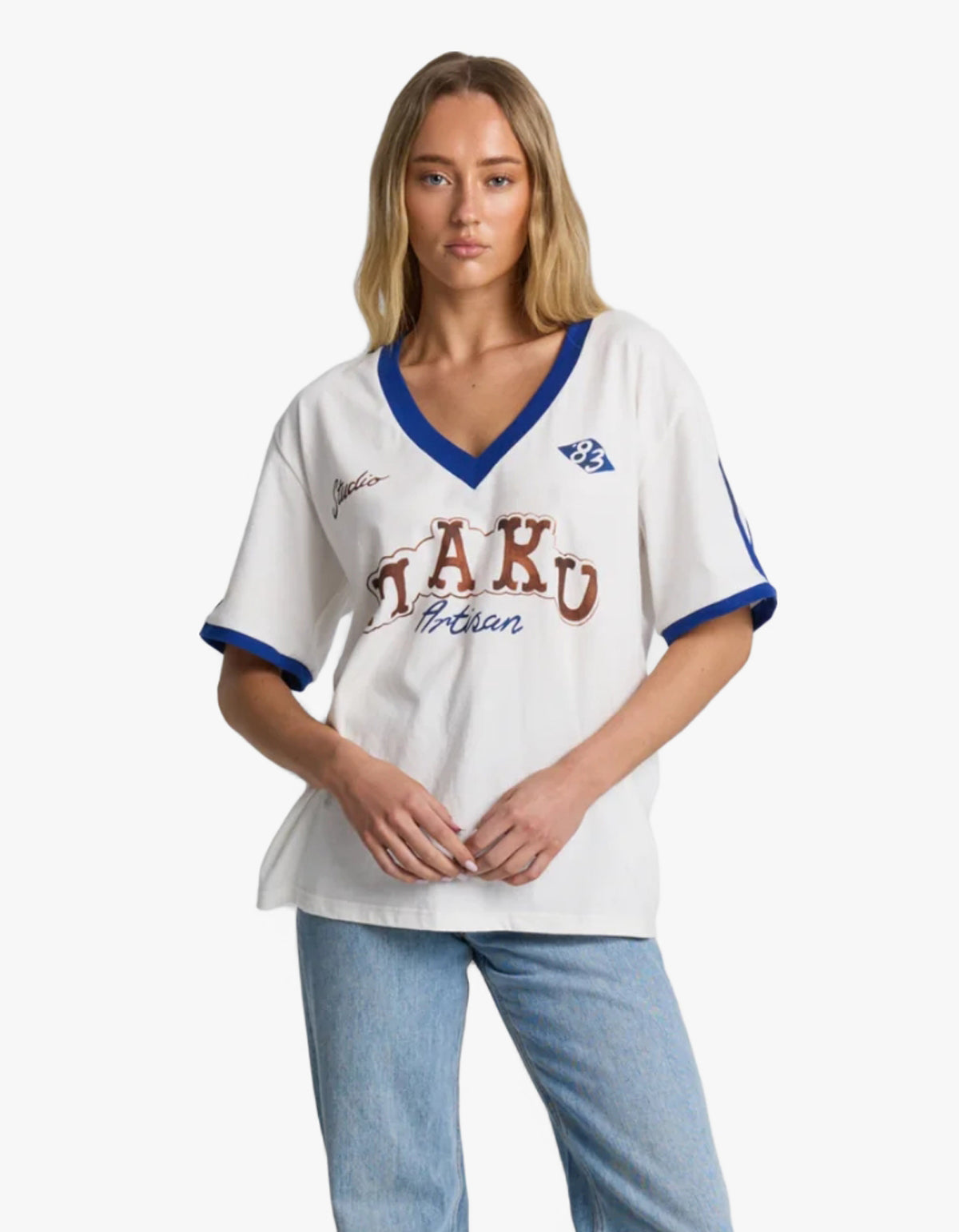 Artisan V-Neck Tee - White