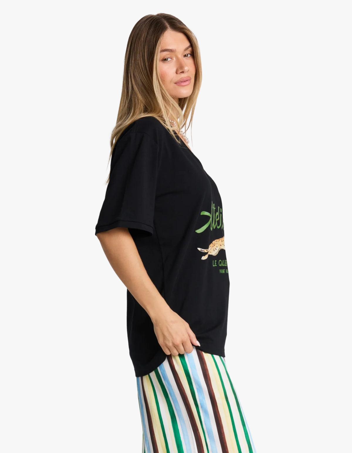 Atelier V-Neck Tee - Black