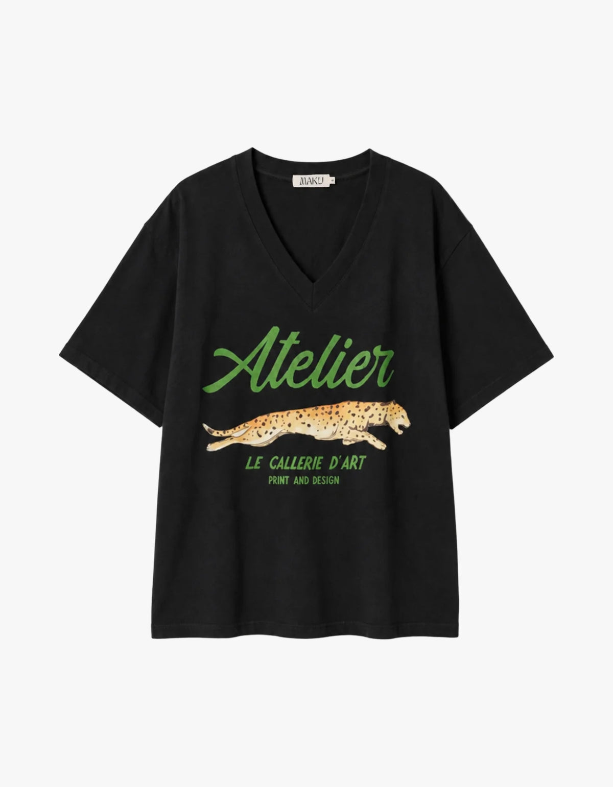 Atelier V-Neck Tee - Black
