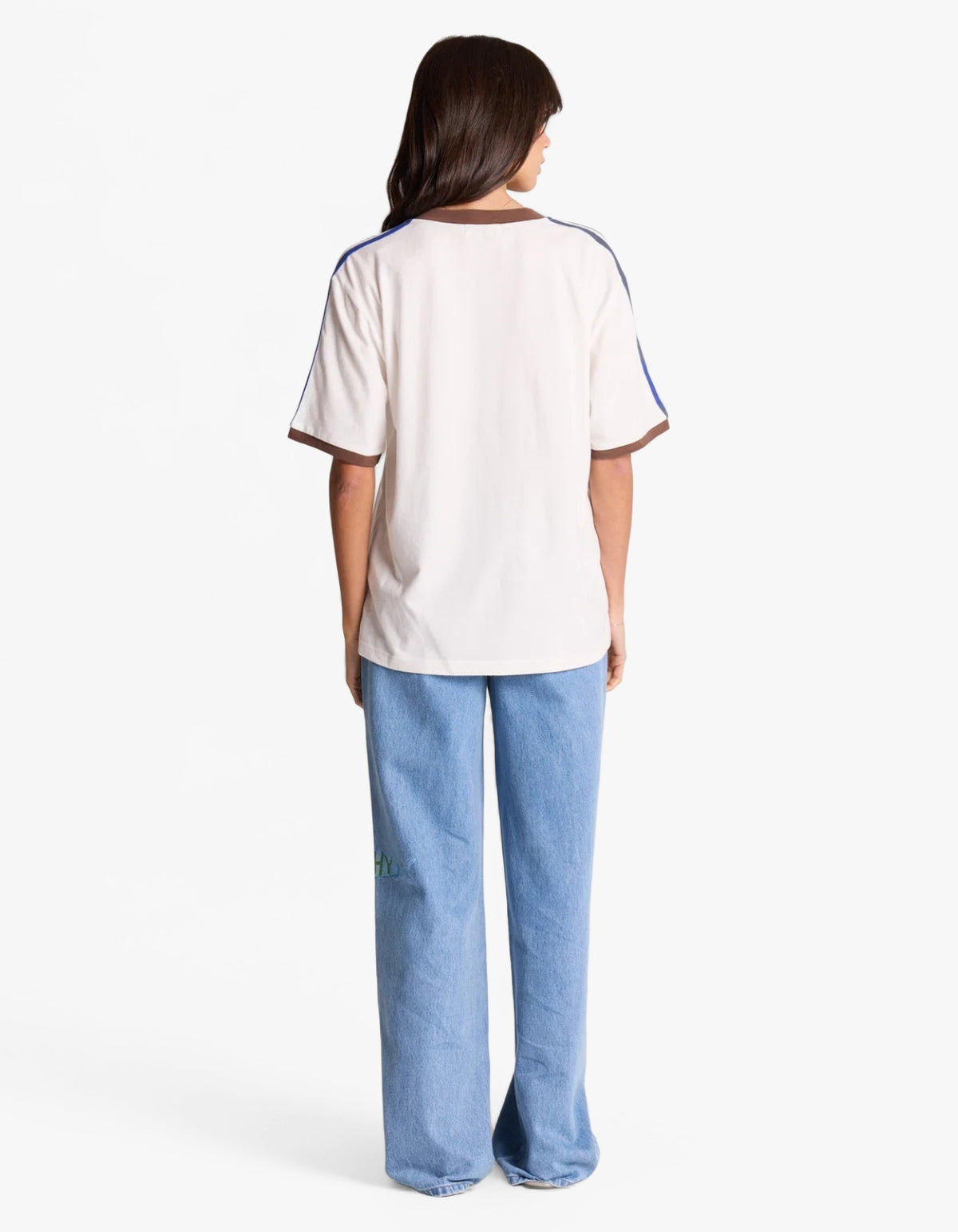 London V-Neck Tee - White