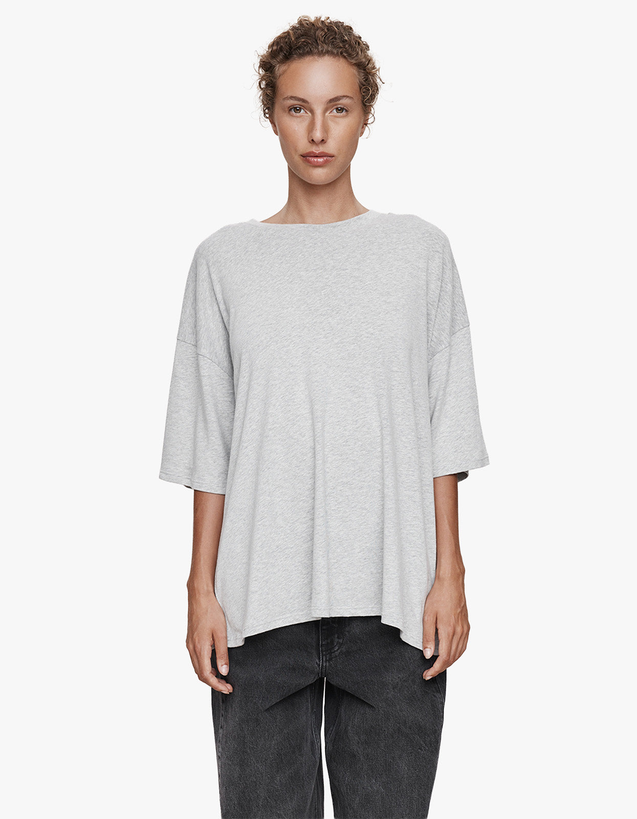 Hele Tee - Grey Marle