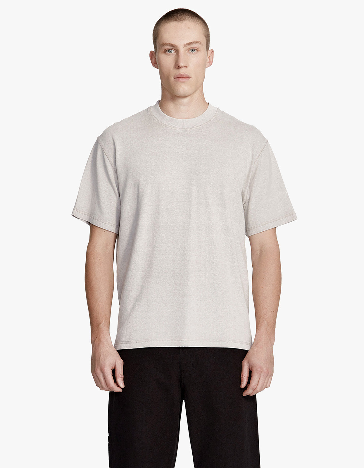 Mens Hemp Jersey Studio Tee - Vintage Stone