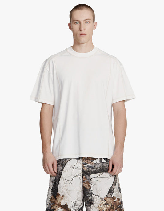 Mens Rec Tee - White With Tabacco