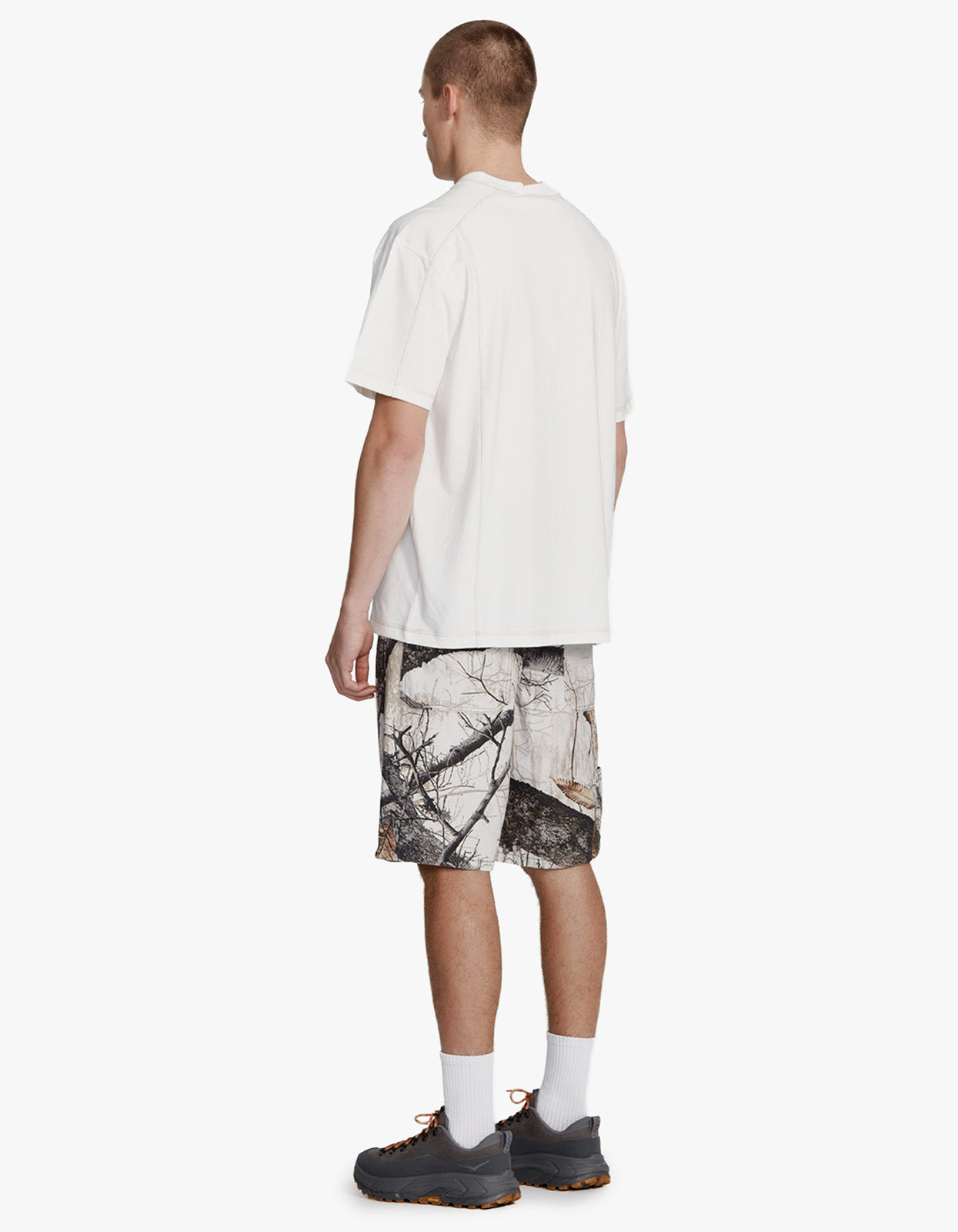 Mens Rec Tee - White With Tabacco