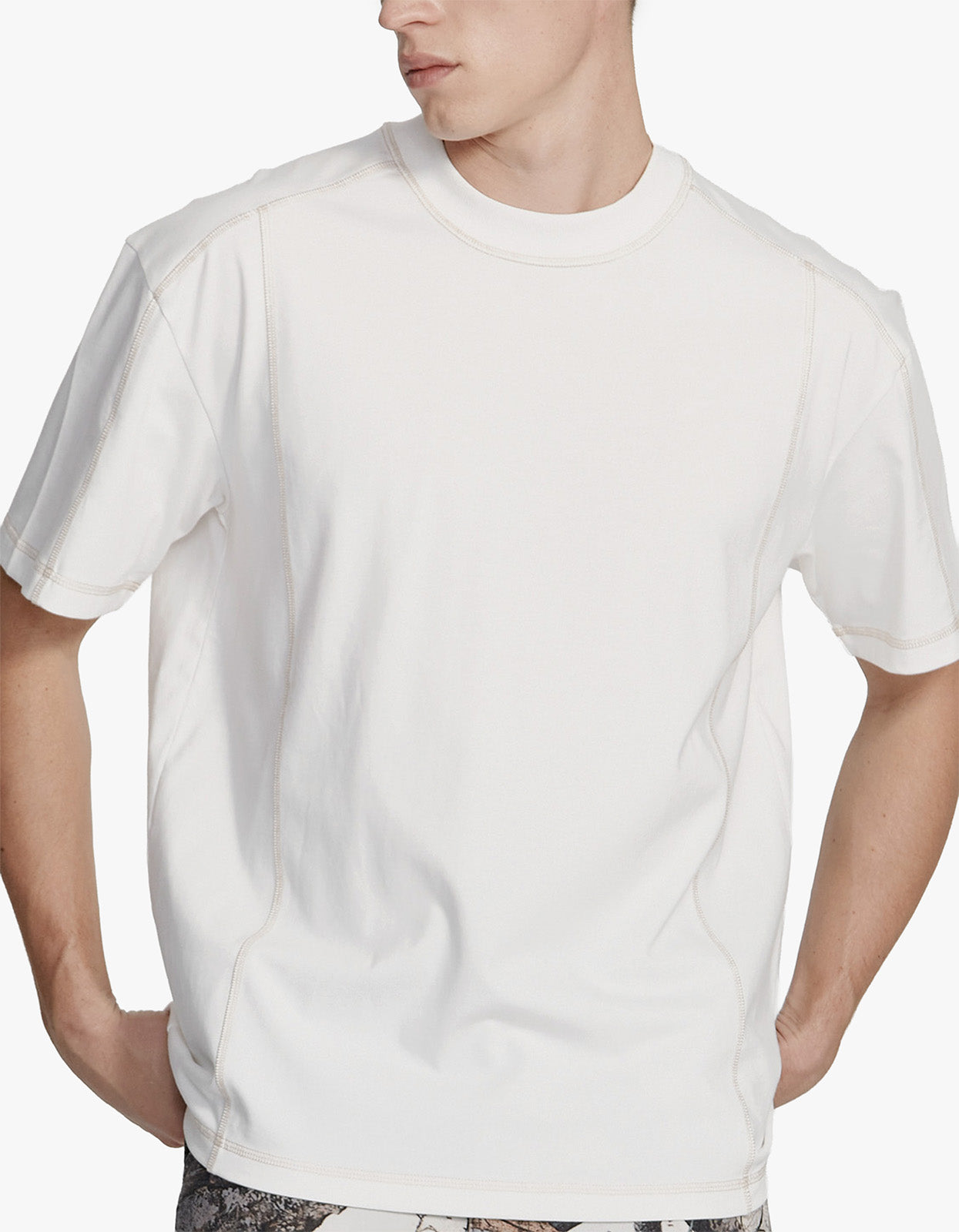 Mens Rec Tee - White With Tabacco