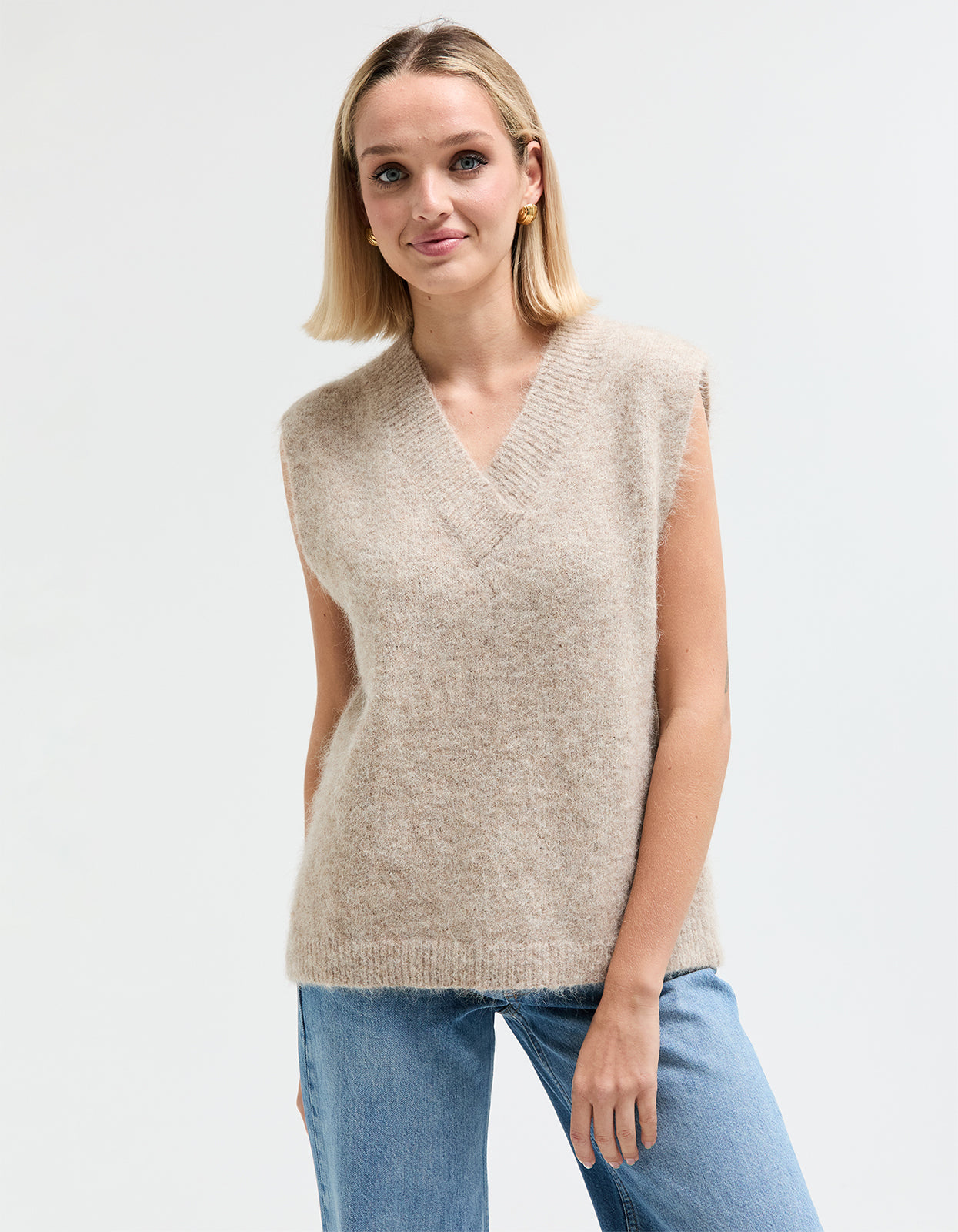 Mila Vest - Beige