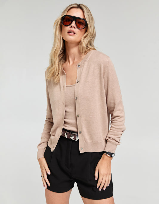 Milan Cardigan - Oat