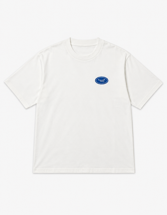 Chasing The Fox X Superette S/S Tee - Ivory/Blue