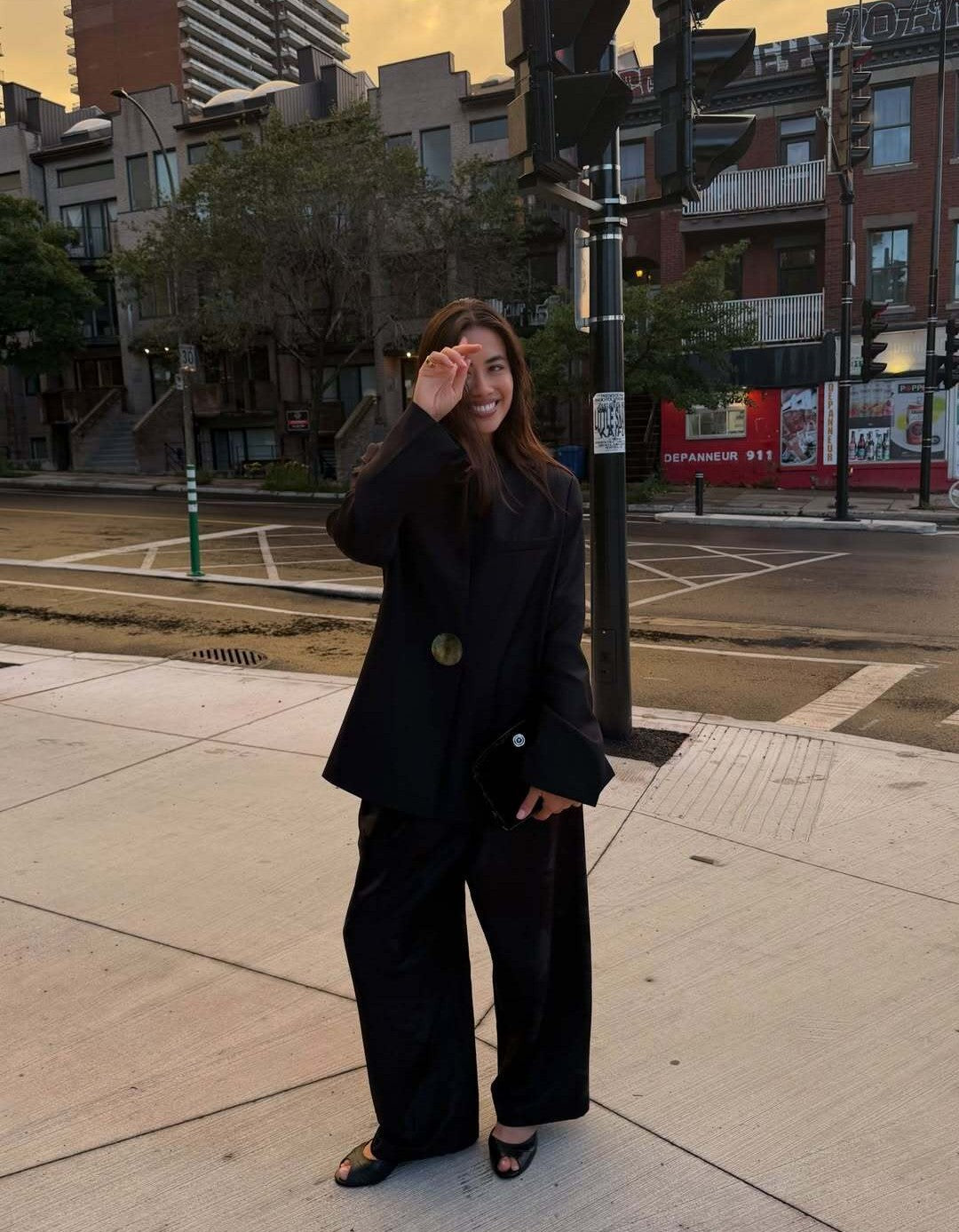 Marle Morrie Blazer - Black as seen on