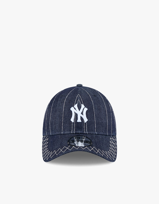 New York Yankees Denim Embroidery 9TWENTY Cap - Navy