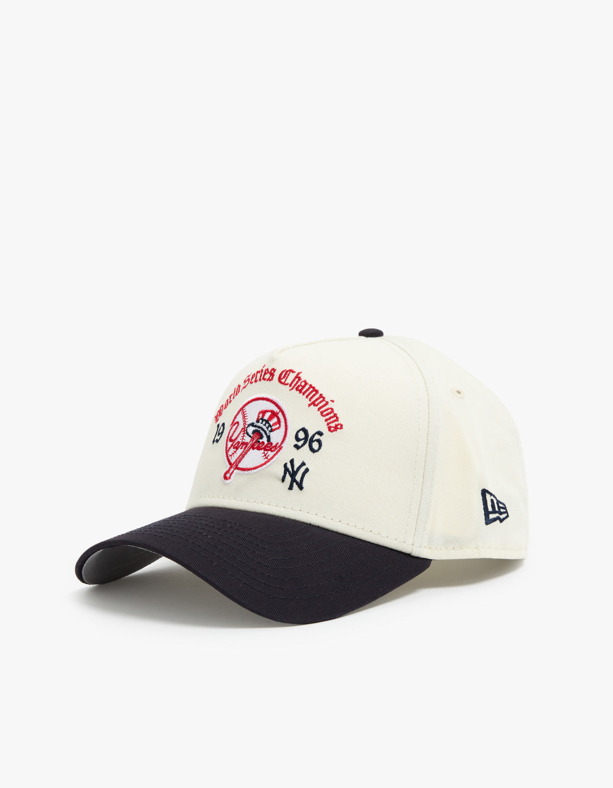 New York Yankees Old English World Series 9FORTY A Frame Cap - White