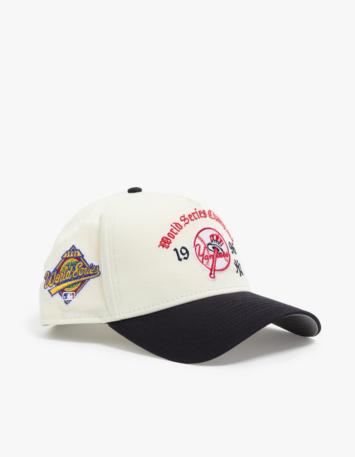 New York Yankees Old English World Series 9FORTY A Frame Cap - White