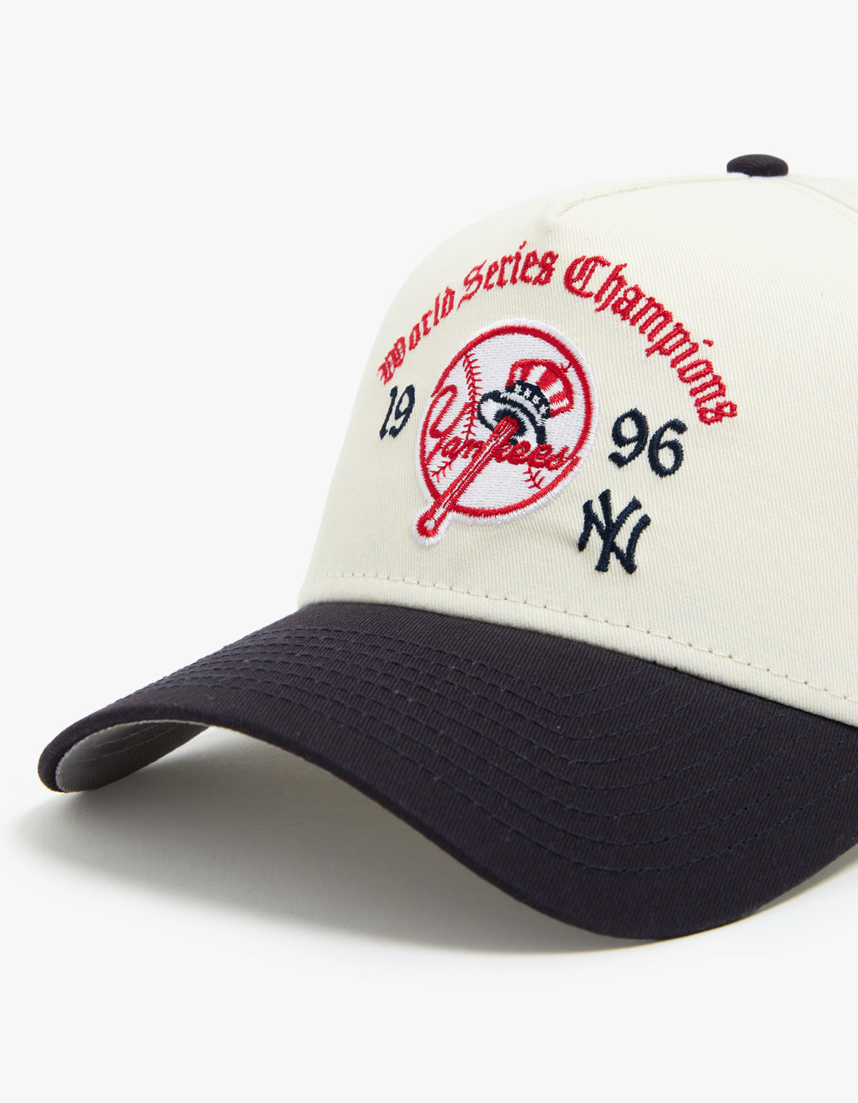 New York Yankees Old English World Series 9FORTY A Frame Cap - White