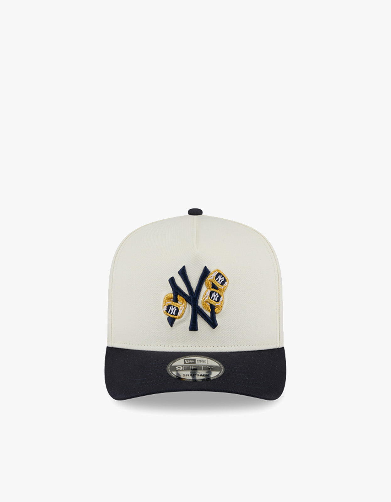 New York Yankees Three Peat 9FIFTY A Frame Cap - White