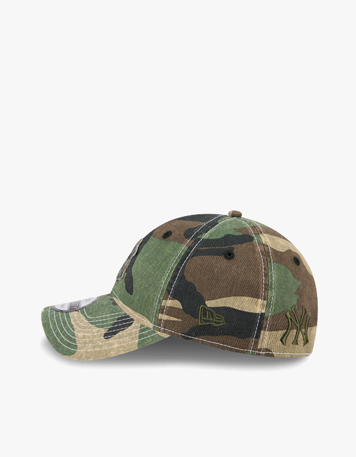 New York Yankees Frayed 9TWENTY Cap - Woodland Camo
