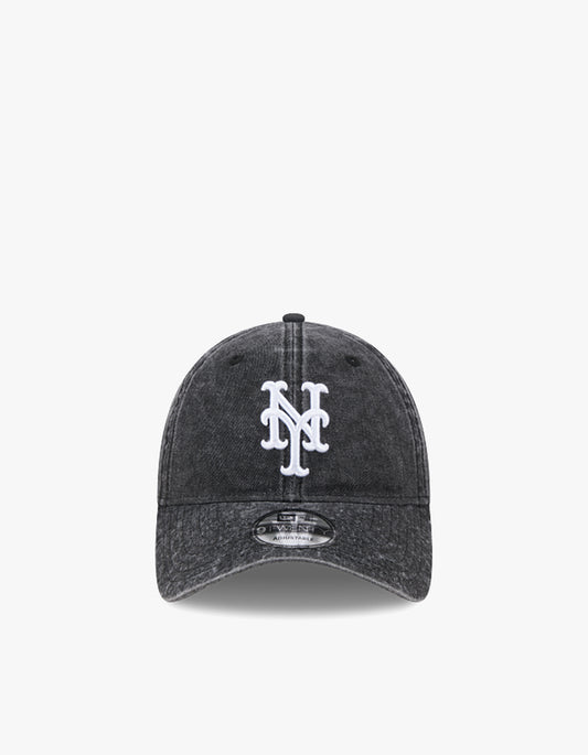 New York Mets Overwash 9TWENTY Cap - Washed Black
